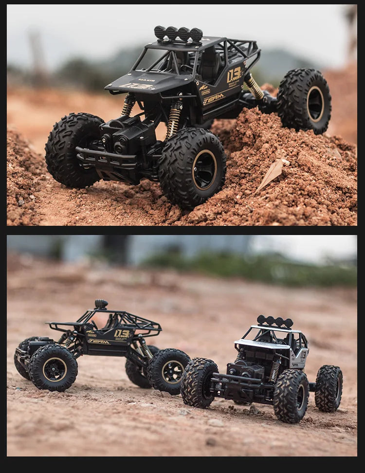 Auto RC 4x4 Todoterreno Control Remoto 1:12 OiKe con Luces LED