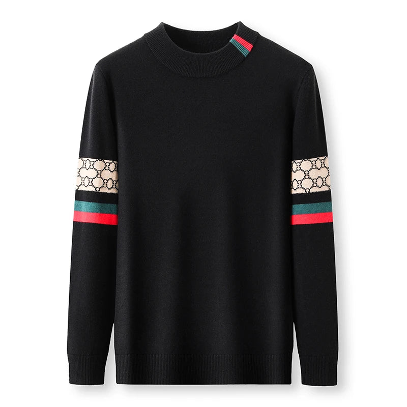 Suéter Jacquard de Cuello Redondo para Hombre