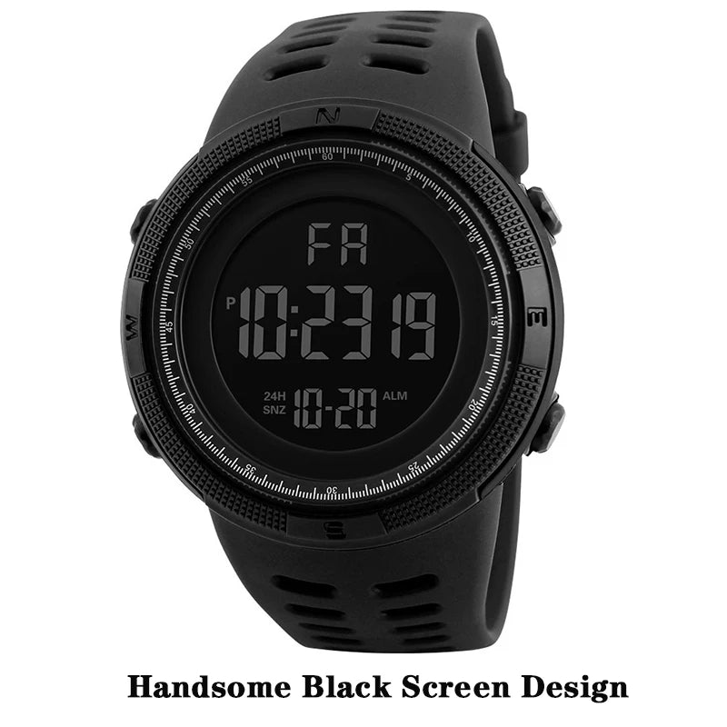 Reloj electrónico para hombre, relojes deportivos militares, luminoso, multifunción, LED, reloj de pulsera Digital para hombre, niño, estudiante, adolescente