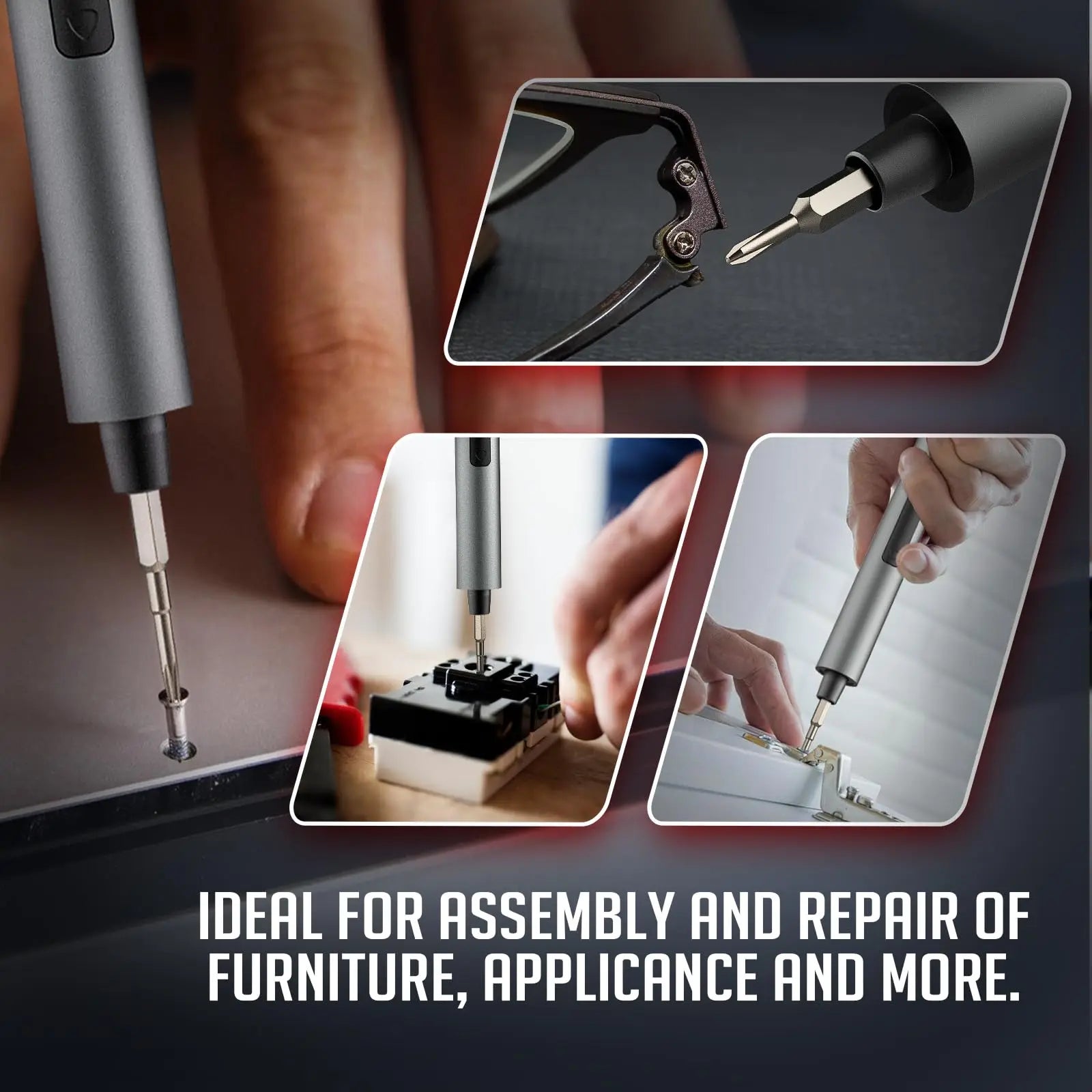 Juego de destornilladores eléctricos de precisión 75 en 1, caja de herramientas de reparación magnética inalámbrica con luz LED para PC, iPhone, cámara, reloj, gafas