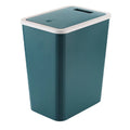Cubo de basura con tapa a presión de plástico para baño, cocina y hogar