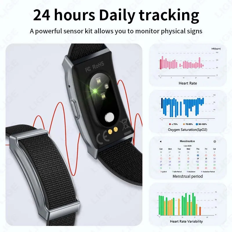LIGE Reloj Inteligente sin Pantalla IP68
