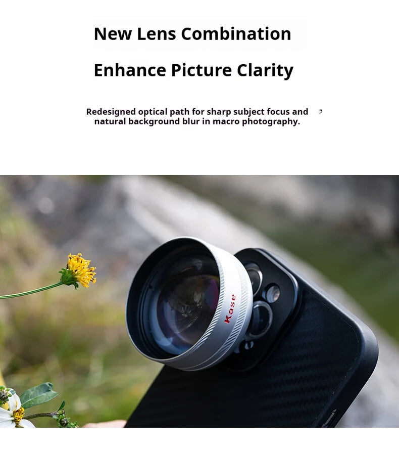 Filtro CPL Kase con Clip para Smartphone y Lente Macro Pro