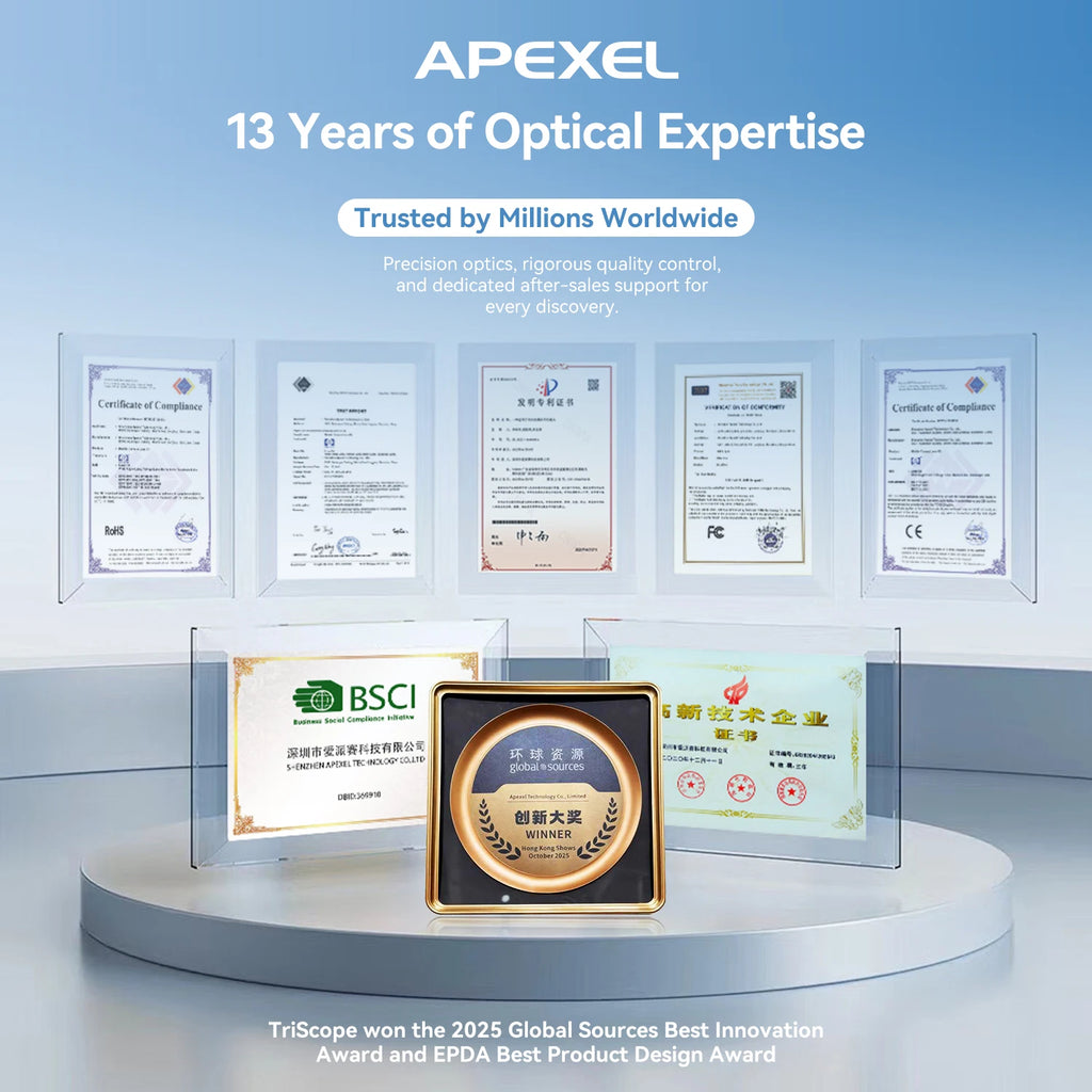 Microscopio HD 3 en 1 para Smartphone con Luz LED