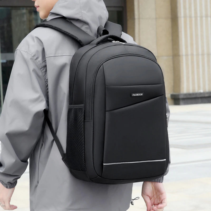 Mochila de gran capacidad - Hecha de tela resistente, con cierre de cremallera, adecuada para bolsas profesionales para portátiles, mochilas de viaje