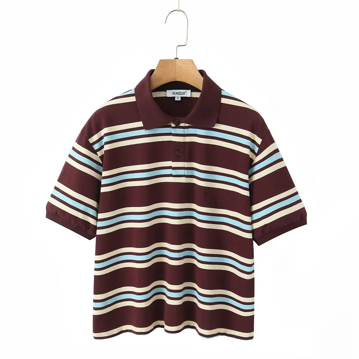 Polo de Verano para Mujer a Rayas, Manga Corta y Larga