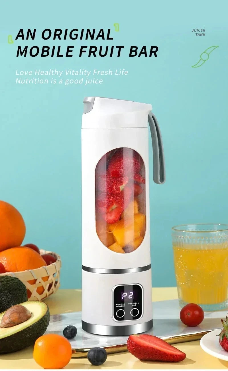 Licuadora Portátil USB Recargable con Pantalla Digital