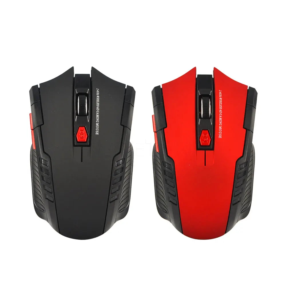 Ratón inalámbrico de 2,4G, receptor USB, 6 botones, ratones inalámbricos ópticos profesionales, ratones USB de desplazamiento derecho para ordenador portátil y PC