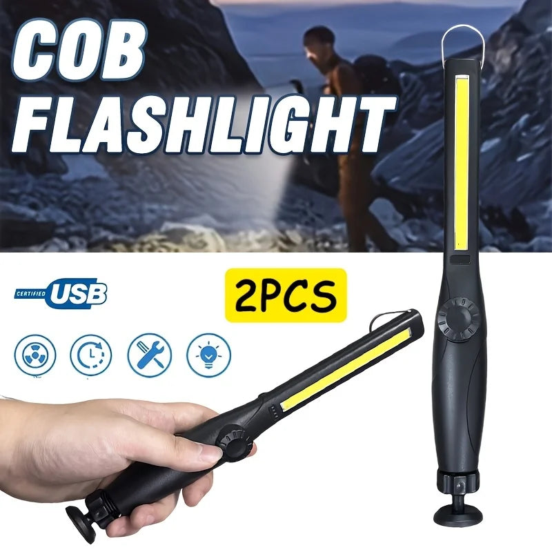Lámpara de Trabajo LED COB Magnética Portátil Recargable 800 Lúmenes