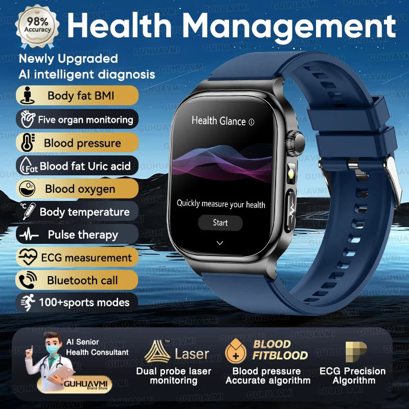 Reloj Inteligente Salud ECG+PPG Bluetooth