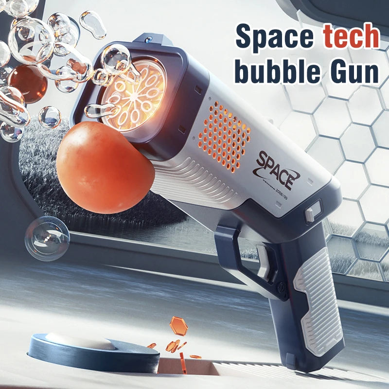 Pistola de Burbujas Eléctrica con Luces para Niños