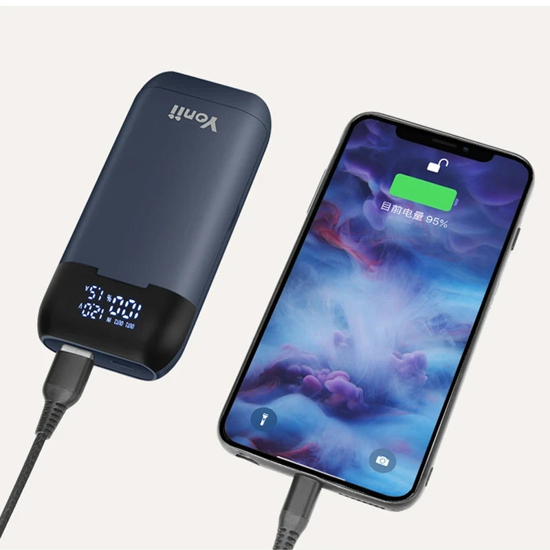 Caja Cargadora Power Bank 18650/21700, Carga Rápida QC3.0 18W