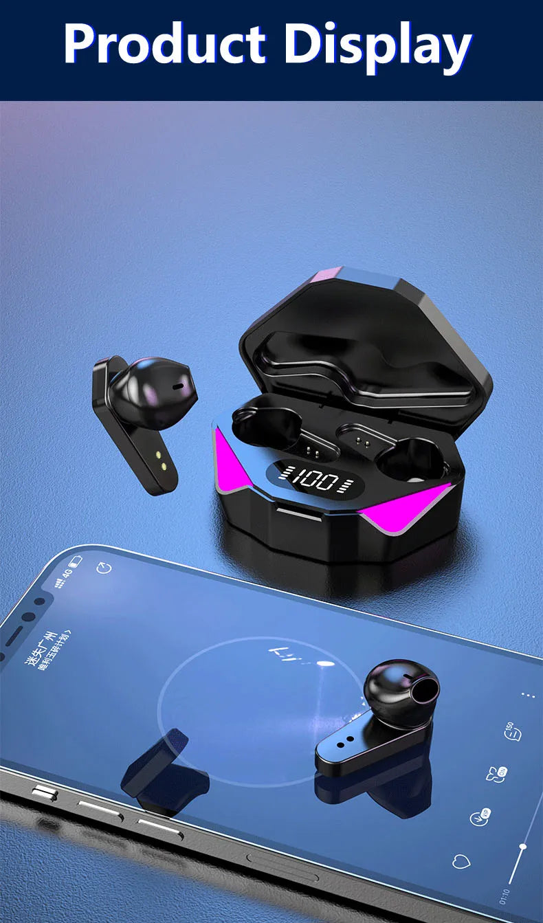 Auriculares Inalámbricos TWS X15 Gaming HiFi Bluetooth 5.0 con Micrófono