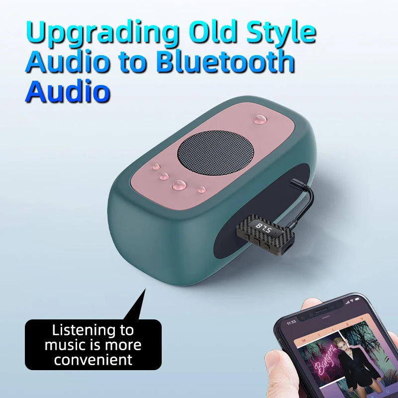 Receptor Bluetooth para Auto con Lector TF y Manos Libres