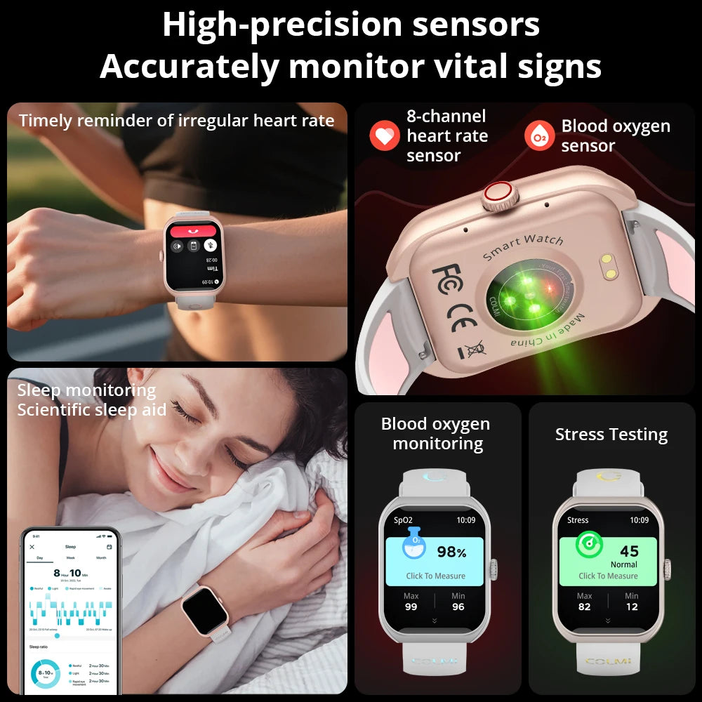 Reloj Inteligente P86 AMOLED con Gestor de Salud y Llamadas Bluetooth IP68
