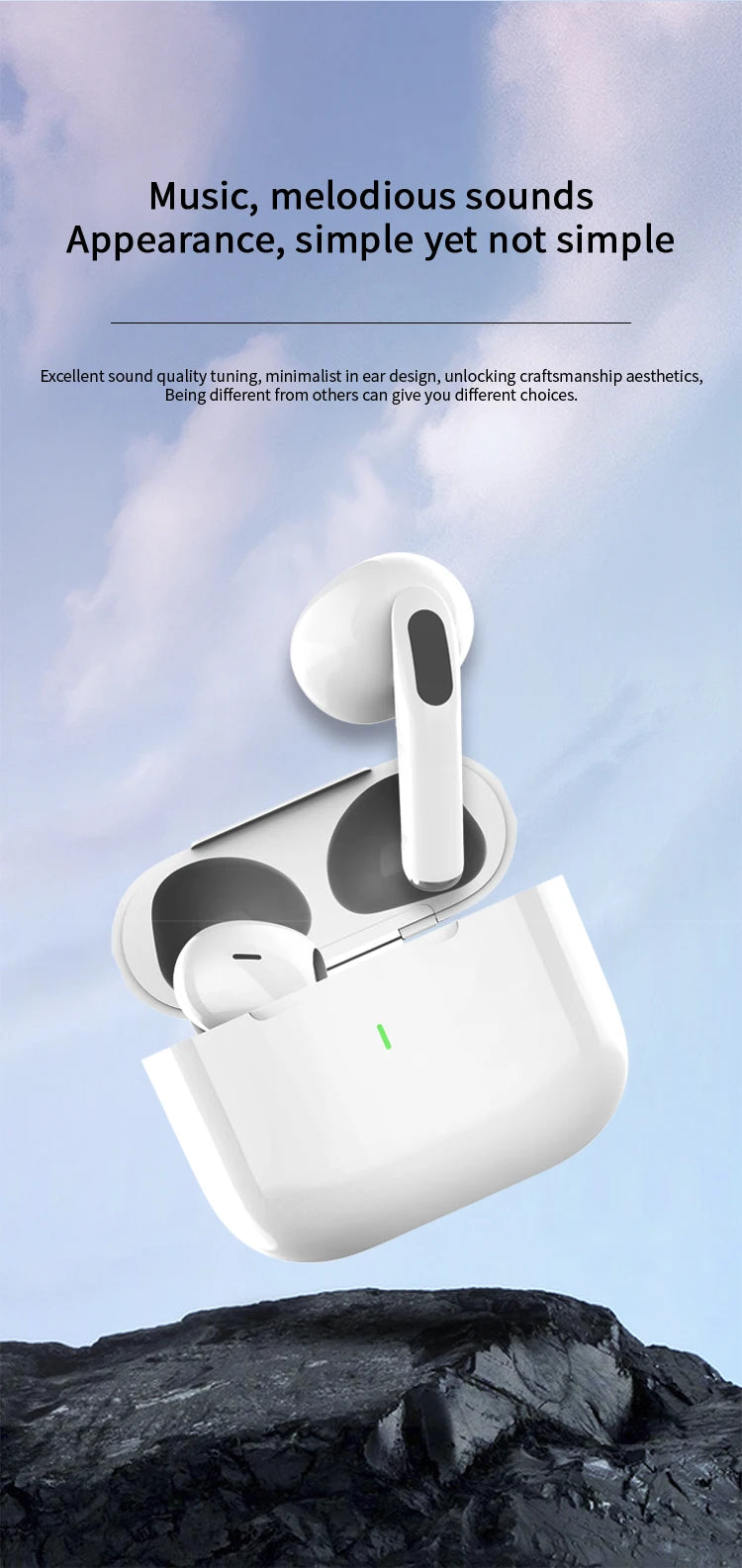 Auriculares Bluetooth TWS UEESFIT A6 con ENC y Estuche de Carga
