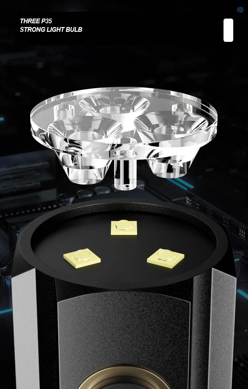 Mini Linterna LED de Aluminio EDC para Senderismo