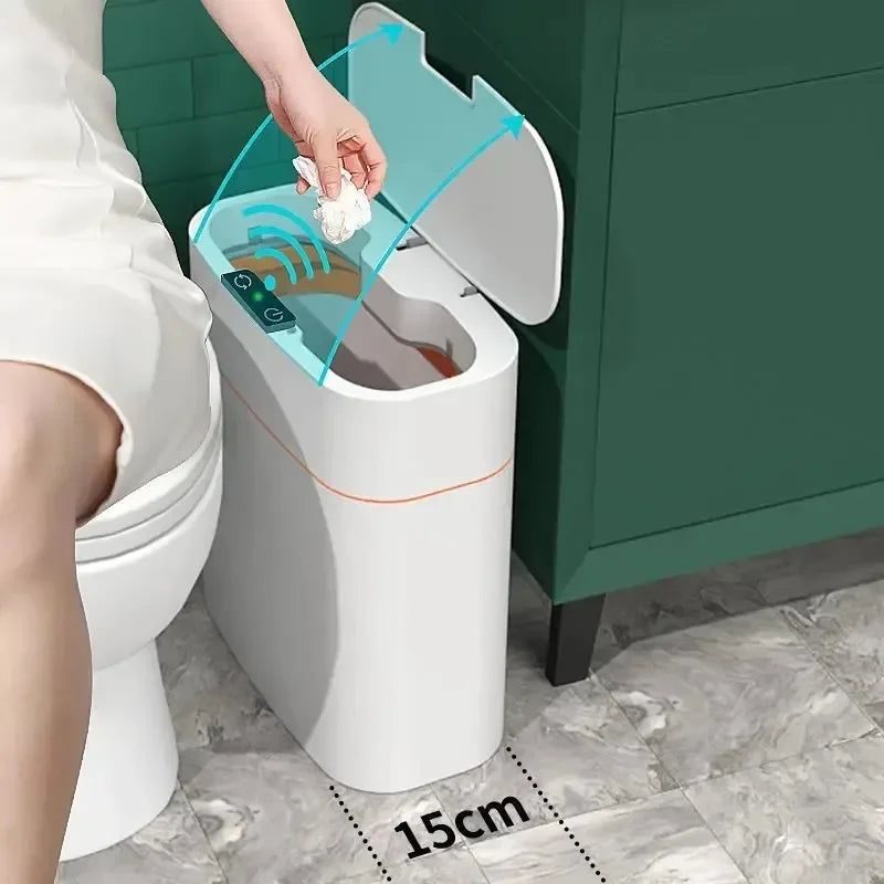 Papelera inteligente con sensor y apertura automática