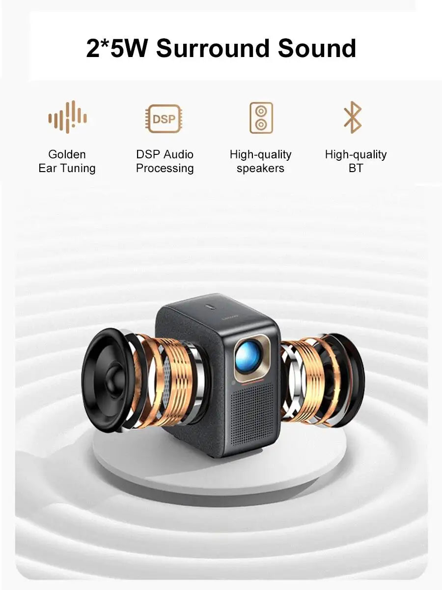 Proyector Lenovo T100 4K Full HD 1080P con Android Smart TV y cine en casa