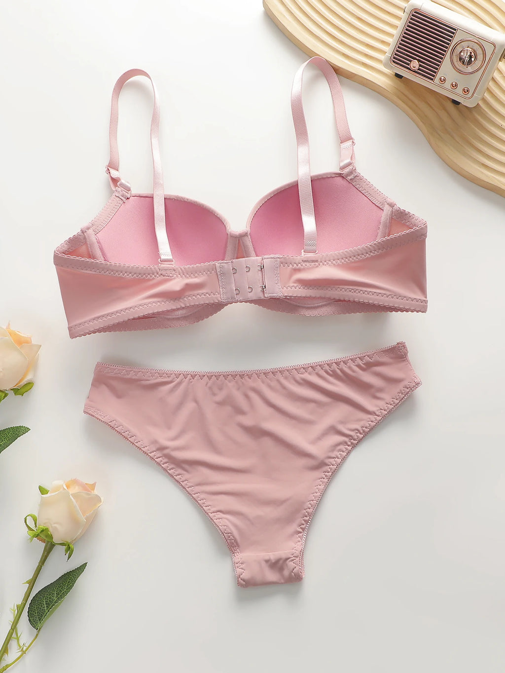 Conjunto de Sujetador Push Up y Bragas para Mujer
