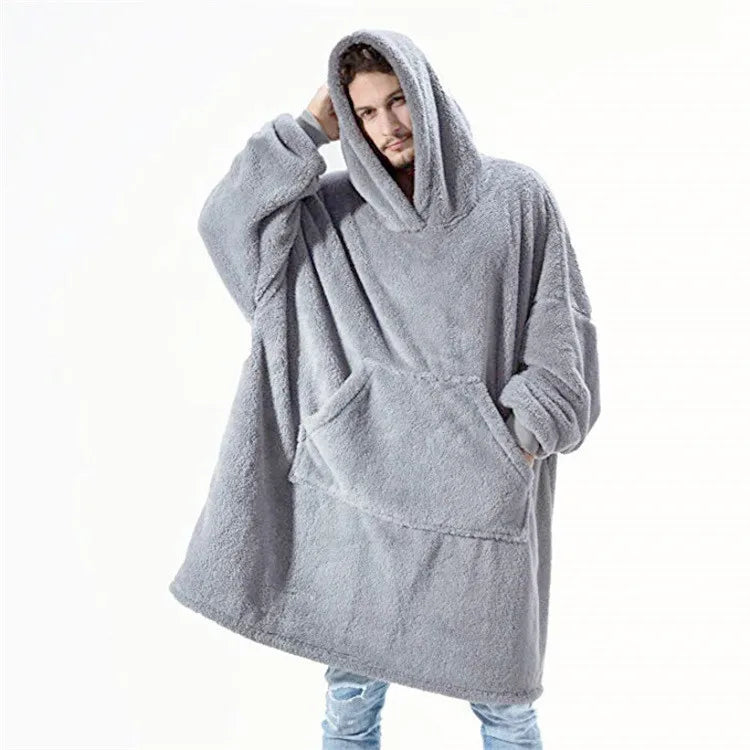 Moda de invierno ocio Simple suéter con capucha cálido grueso Sudadera con capucha mujeres manta polar con manga bolsillo Harajuku tendencia ropa de calle
