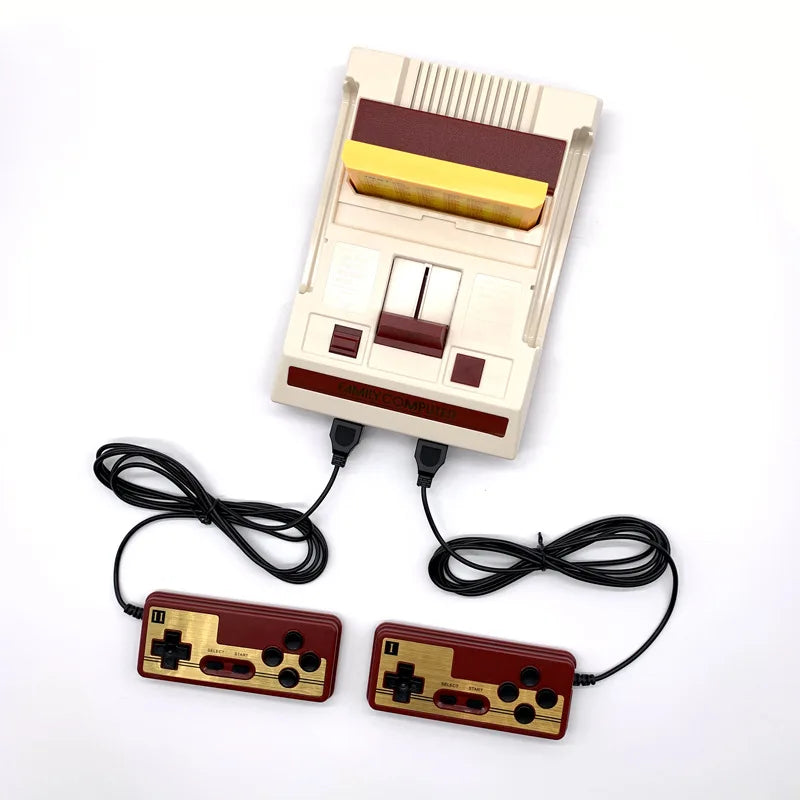 Consola FC de juegos clásicos 500 en 1, consola de juegos de ordenador familiar en rojo y blanco, salida AV de 8 bits, juegos familiares, puerto de TV y vídeo