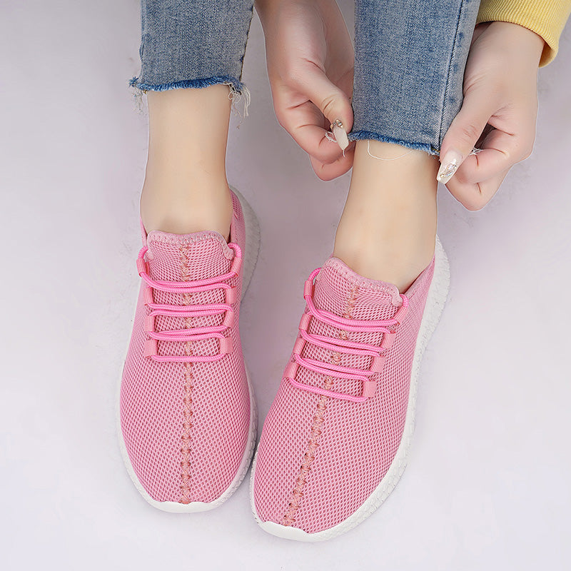 Zapatillas de correr transpirables para hombre, zapatos informales con plataforma a la moda para hombre, zapatos vulcanizados ligeros para mujer, zapatillas antideslizantes flexibles