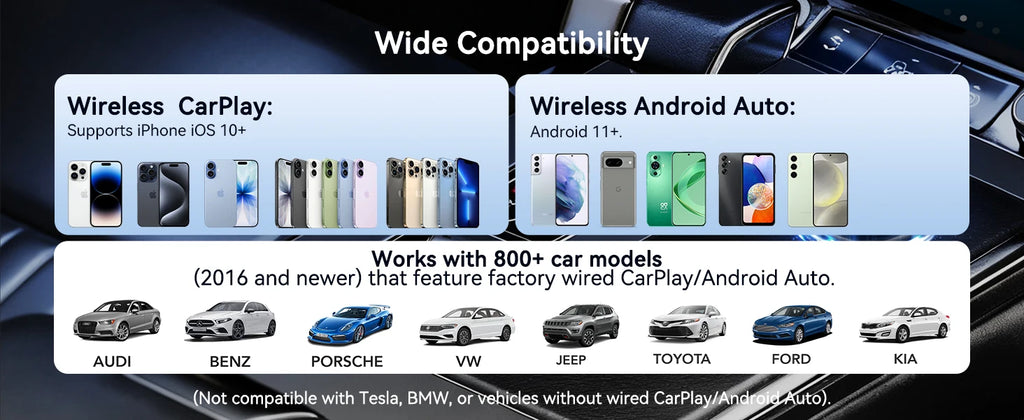 Spedal 2025 Último CarPlay inalámbrico Apapter USB CarPlay y Android Auto, puerto tipo C, convierte con cable a inalámbrico, Plug & Play, Auto-C
