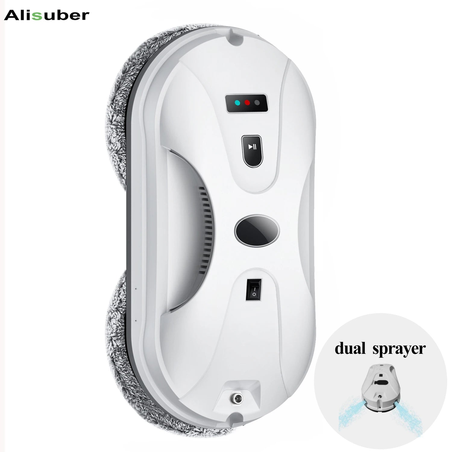 Robot Limpiacristales con Pulverizador de Agua, Control Remoto Inteligente, Robot Eléctrico para Limpiar Vidrios, Aspiradora para el Hogar