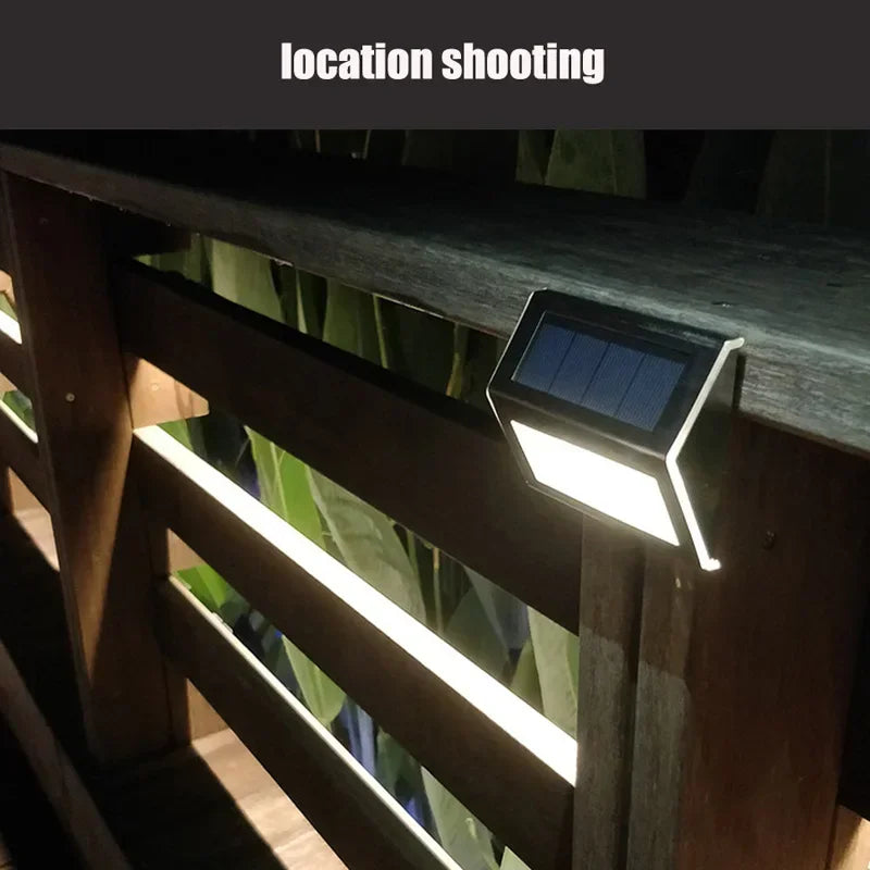 Luz de Paso Solar LED de Acero Inoxidable para Jardín