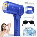 Dispositivo de Depilación IPL con 9 Niveles, Pantalla LED, Flash Rápido, Enfriamiento con Hielo, Depiladora Indolora para Rostro, Cuerpo y Bikini