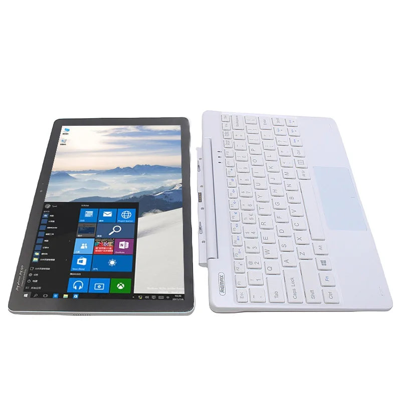 Tableta de 10,1 pulgadas con 2 GB de DDR, 32 GB de ROM, Windows 10, 64 bits, Z8350, 4 núcleos, USB 3,0, cámara dual con teclado desmontable, superventas