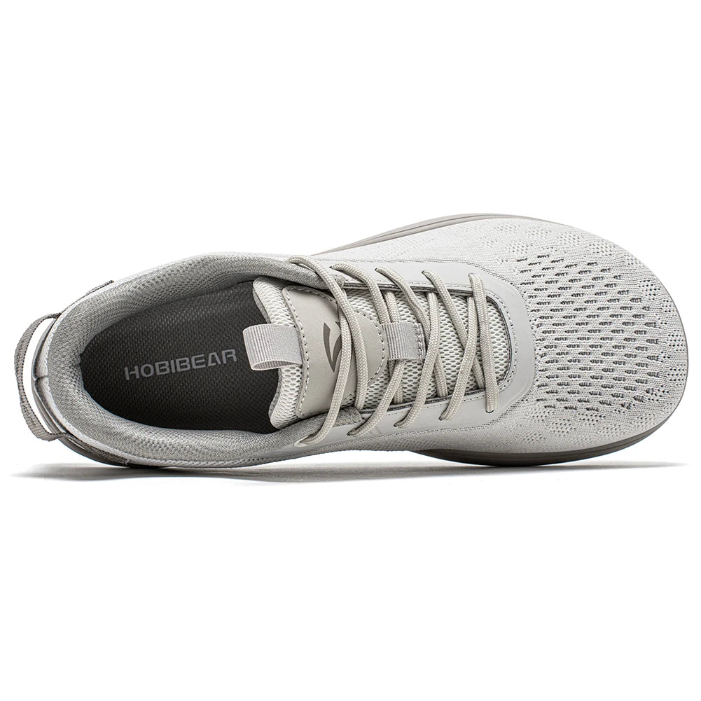 HOBIBEAR Zapatos descalzos de punto, zapatillas unisex con punta ancha y caída cero, zapatos informales transpirables minimalistas para caminar