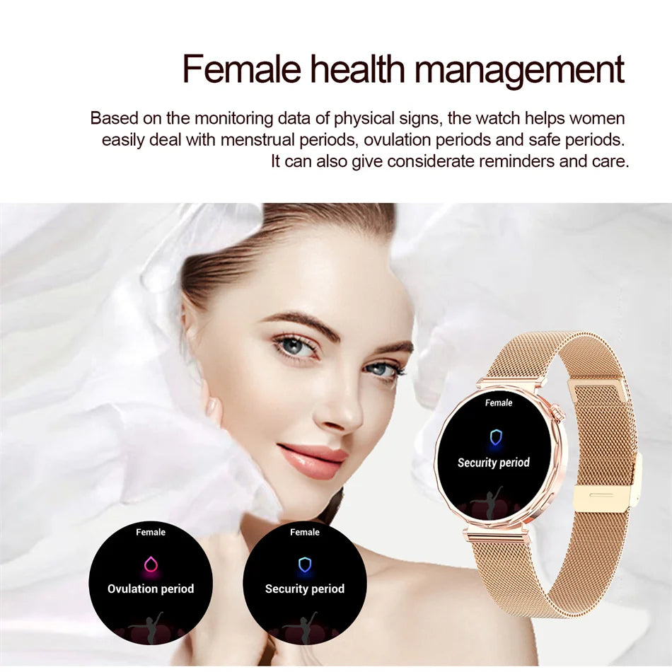 Reloj Inteligente Mujer AMOLED Bluetooth IP68