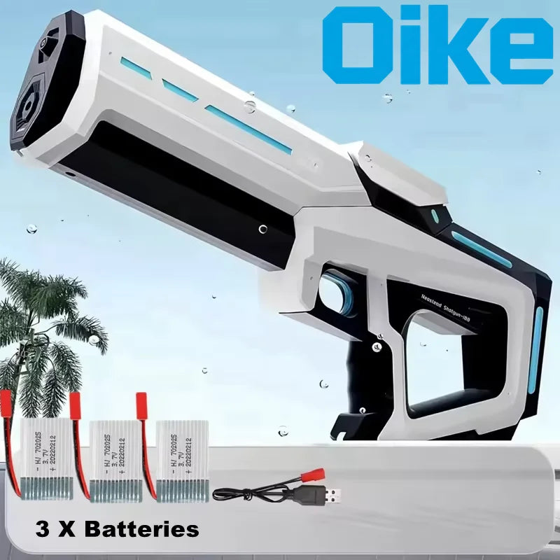 Pistola de Agua Eléctrica para Adultos, Potente Pistola de Agua Automática con Succión, Regalo de Verano, Juego para Playa, Piscina, Jardín, Diversión al Aire Libre
