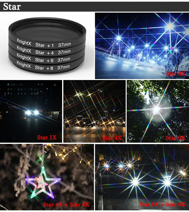 Kit de Lentes y Filtros 37mm para Celular iPhone y Samsung