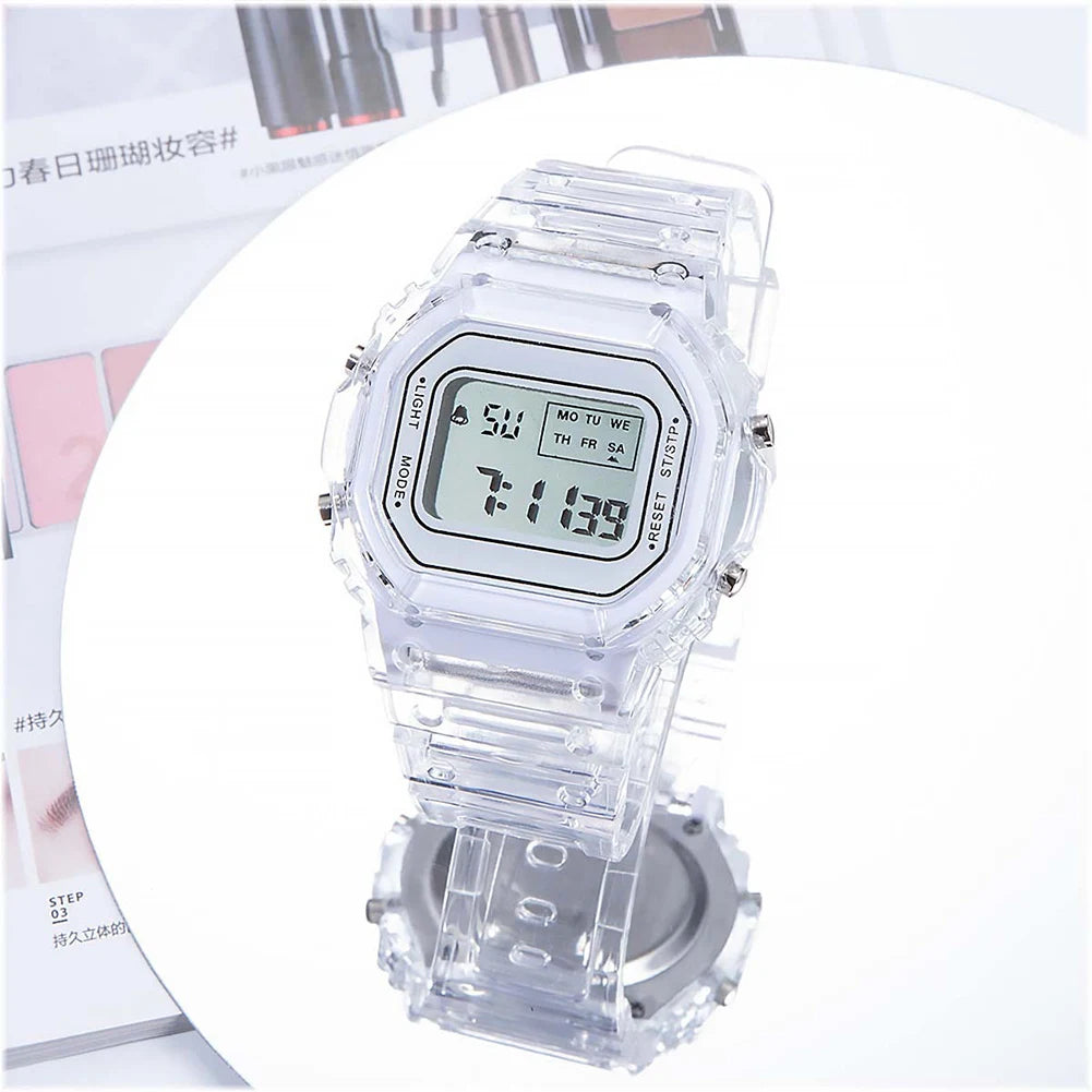 Reloj Electrónico Deportivo Digital LED Cuadrado