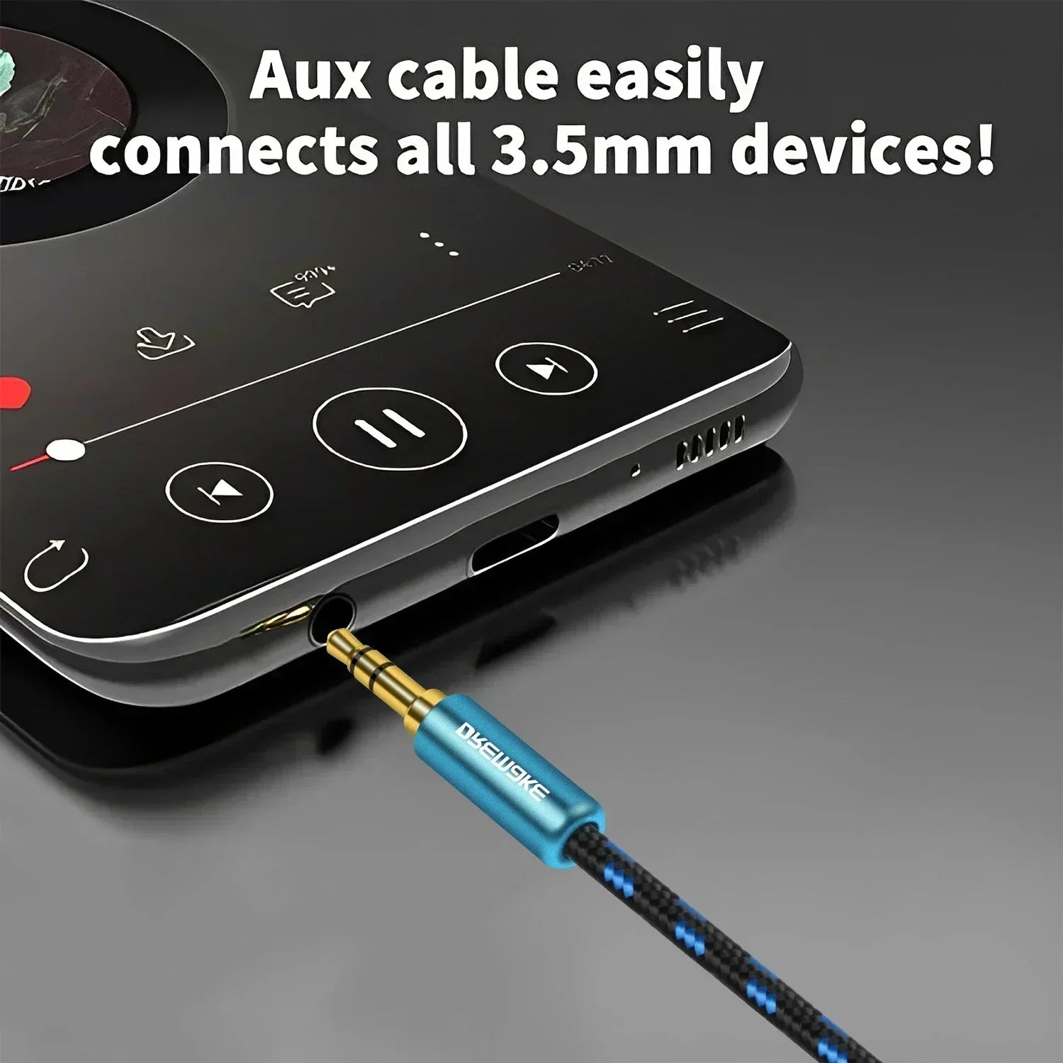 DREMAKE Aux 3,5 mm macho a XLR Cable de audio con enchufe macho de 3 pines XLR a 1/8 ''Mini Jack 3,5 mm Cable convertidor desequilibrado para altavoz