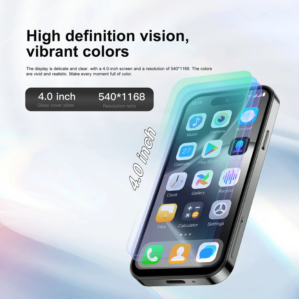 SERVO S16 Mini Android 12,0 teléfono inteligente 4G LTE 16GB/64GB Play Store WhatsAPP WiFi desbloqueo Facial teléfonos móviles de bolsillo pantalla de 4,0"