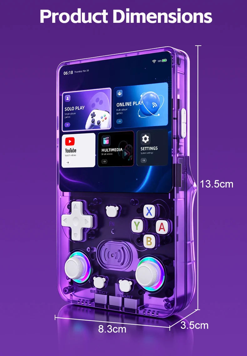 Consola de Juegos Retro X36 Ultra, Pantalla IPS HD de 4.2 Pulgadas, Sistema Dual Android 10, WiFi, Multijugador, Más de 20000 Juegos, Regalos