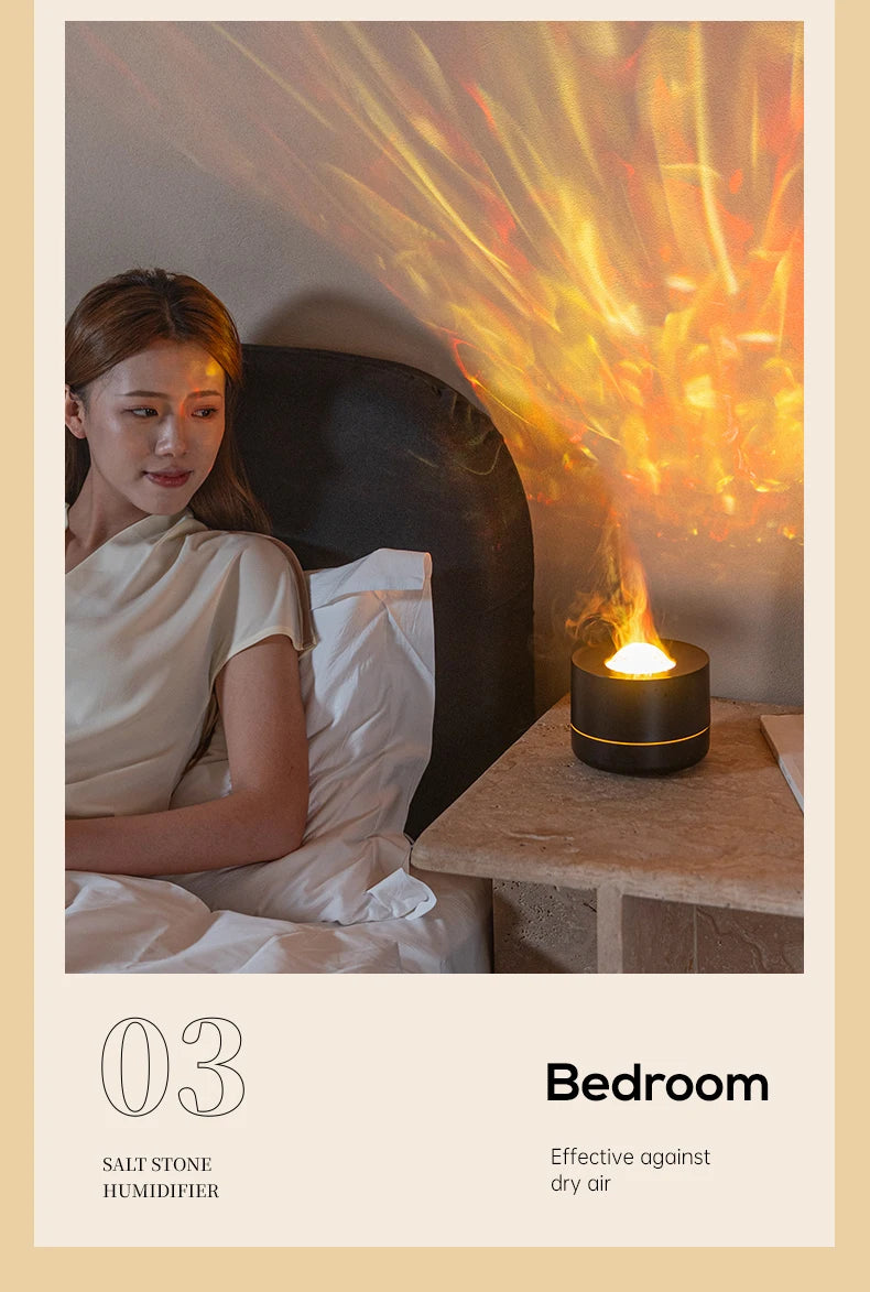 Difusor de aromaterapia 2 en 1, luz de proyección de cielo estrellado, difusor de aceites esenciales de 200ml, humidificador de niebla fría con luz colorida
