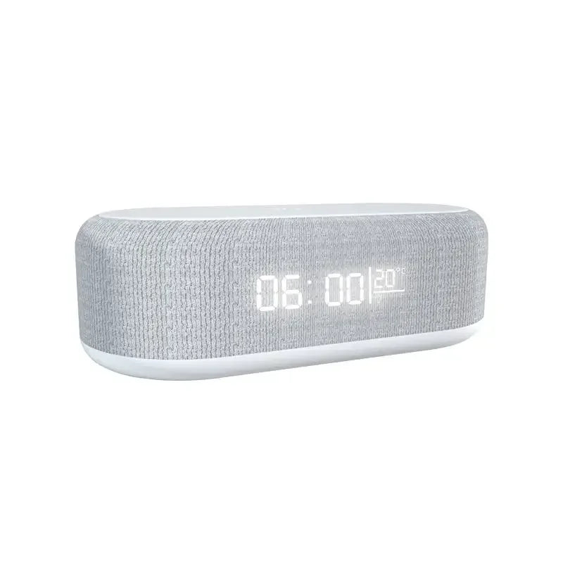 Base de Carga Inalámbrica con Alarma, Lámpara de Noche, Reloj de Escritorio y Termómetro para iPhone 17, 16, 15, 14, 13, con Carga Rápida