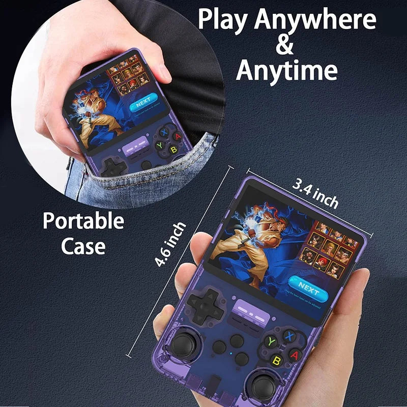 Consola de Juegos Retro Arkos R36S, Pantalla 3.5 Pulgadas, 64GB o 128GB