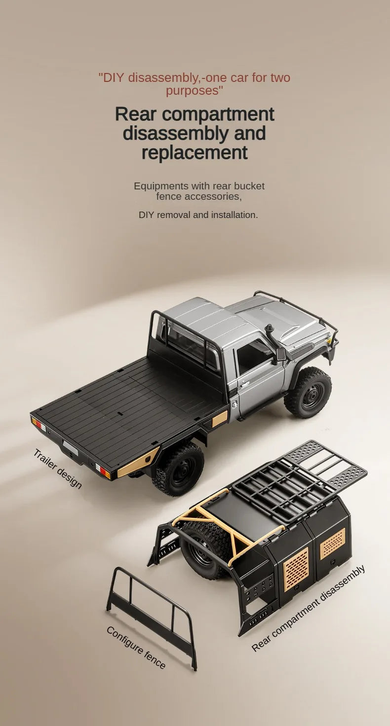 ZWN MN82 MN82S LC79 1/12 camioneta corta RC a escala completa 4WD Control remoto escalada todoterreno coche juguetes para niños regalos de navidad