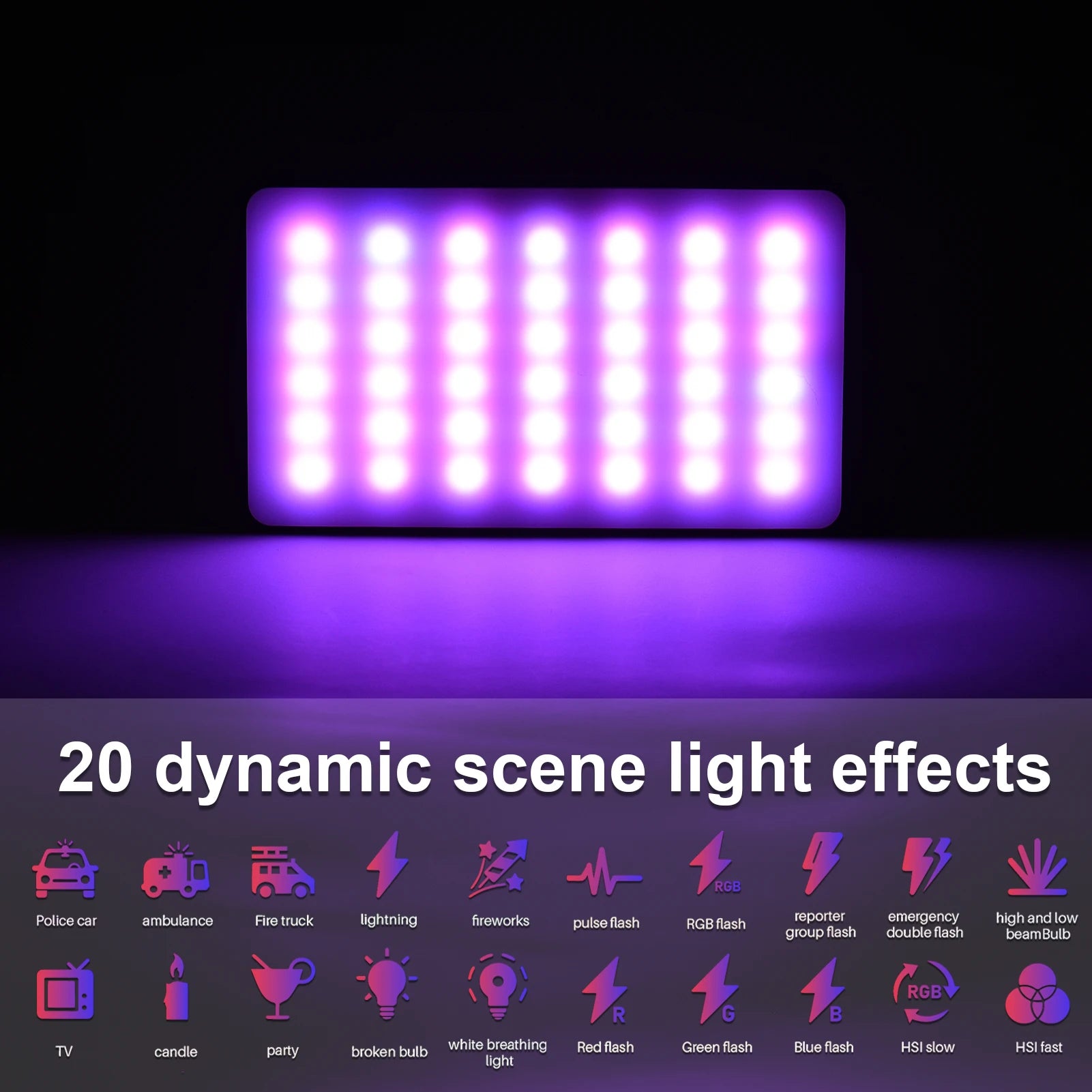 Andoer-Kit de luz LED W140 RGB para vídeo, iluminación de videoconferencia de bolsillo con trípode de escritorio para Vlog, transmisión en vivo, reunión en línea