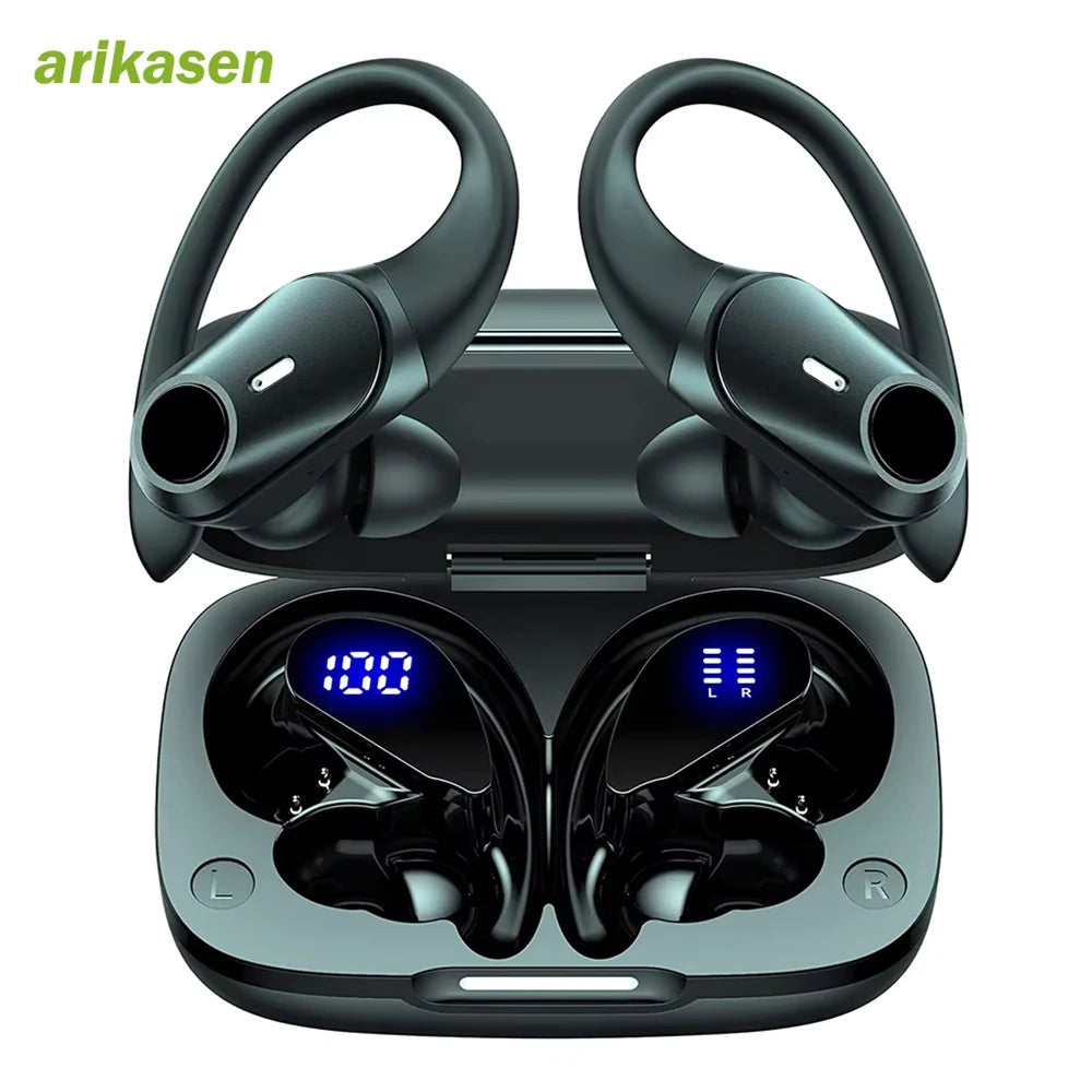 Auriculares Bluetooth 36h Pantalla LED con Gancho