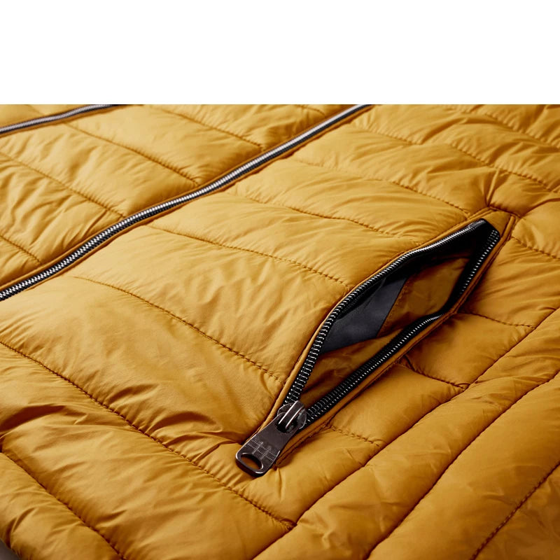 Chaqueta Acolchada con Capucha para Hombre – Abrigo de Invierno