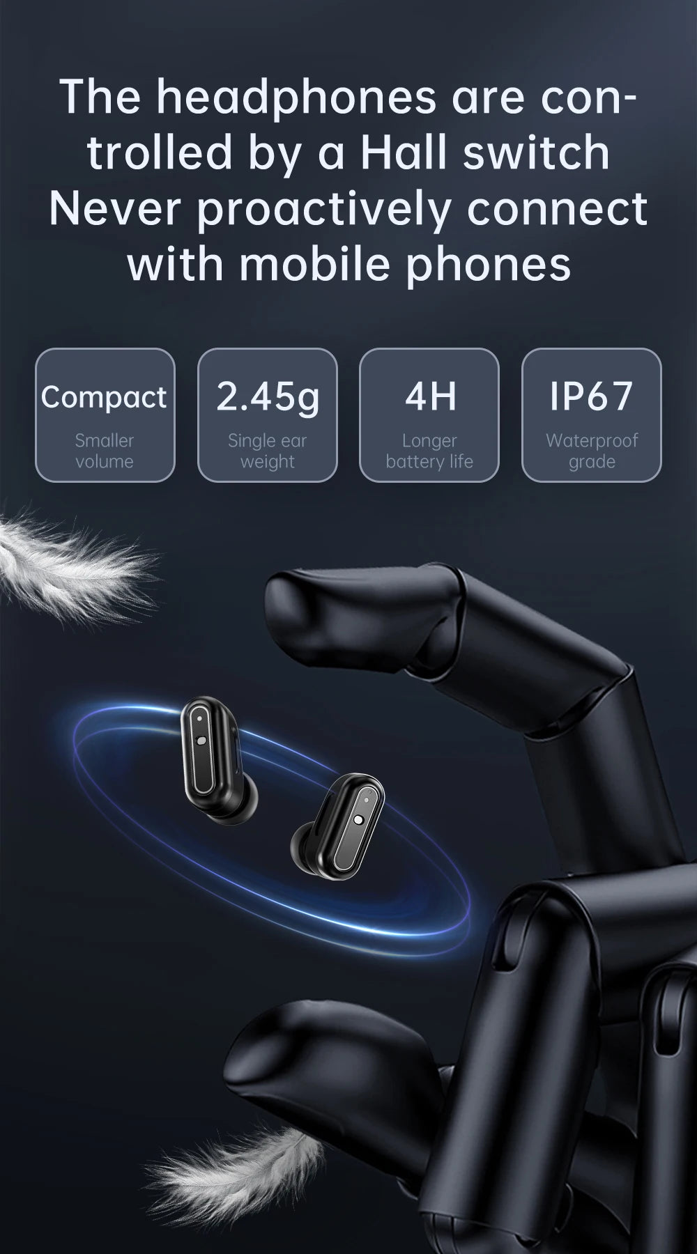Reloj inteligente 2024 2 en 1 con auriculares Bluetooth TWS, monitor de frecuencia cardíaca y presión arterial, nuevo reloj deportivo y fitness