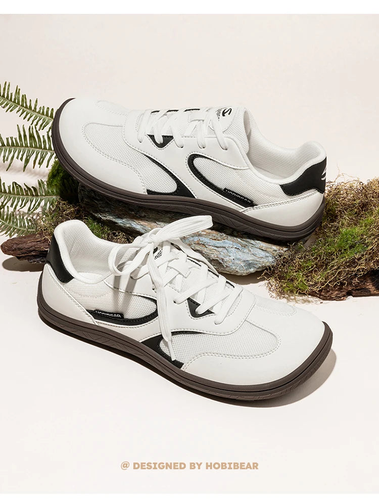 Zapatos de Senderismo de Horma Ancha para Mujer HOBIBEAR, Zapatillas Minimalistas Unisex, Estilo Barefoot, Zero Drop, Clásicas, Retro, para Caminar
