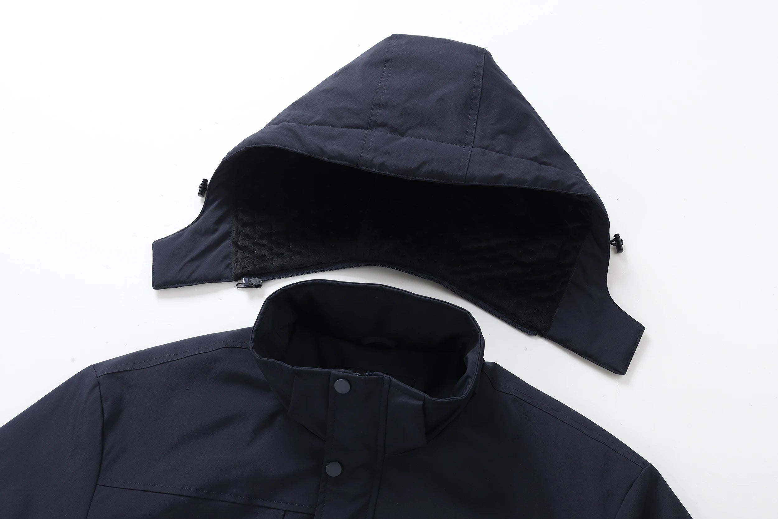 Parka Militar con Capucha para Hombre, Abrigo Cálido de Invierno